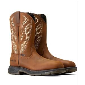 Ariat Men's Workhog Xt Phoenix Carbon Toe Work Boot Distressed Brown 14 EE Wide